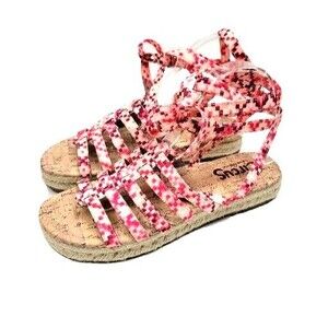 Circus By Sam Edelman Ariel Gladiator Espadrille Fabric Sandals 8.5 M